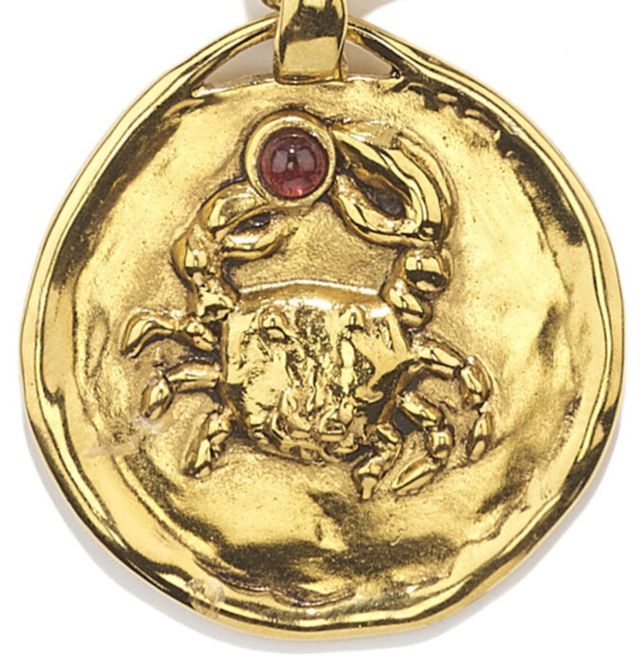 Collier Cancer Talisman Astro Bijou trempé dans un bain d'or 24 carats