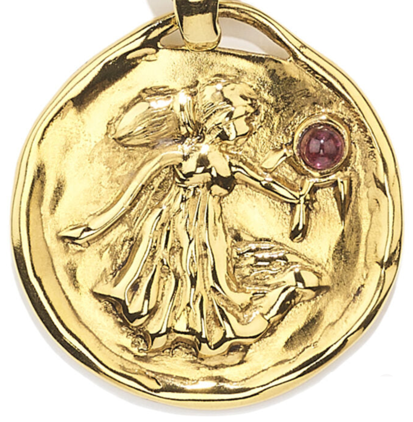 Collier Vierge Talisman Astro bijou trempé dans un bain d'or 24 carats