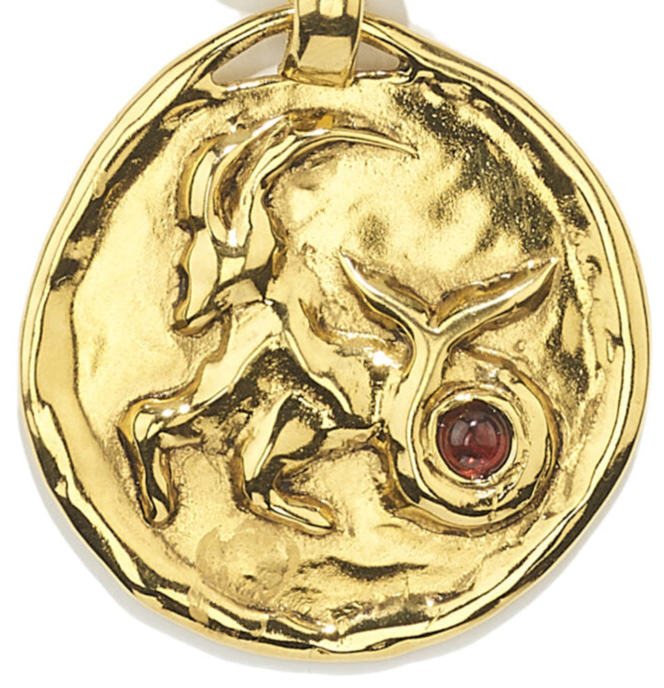 Collier Capricorne Talisman Astro Bijou trempé dans un bain d'or 24 carats
