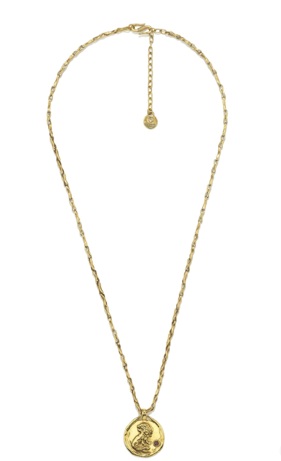 Collier Lion talisman astro bijou trempé dans un bain d'or 24 carats