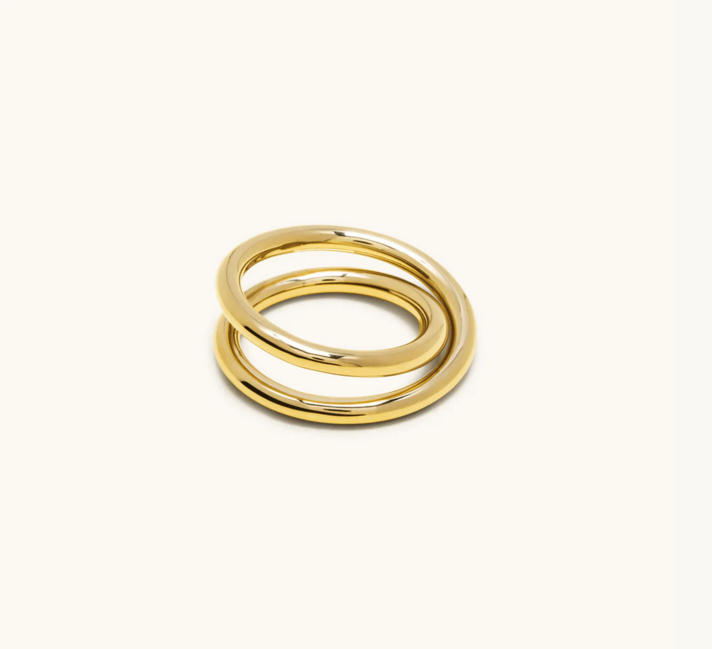 Bague Spirale double 2.0 vermeil or 18 carat ou Argent 925 Alt Paris