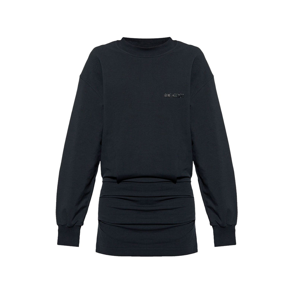 "Melange" Black mini dress