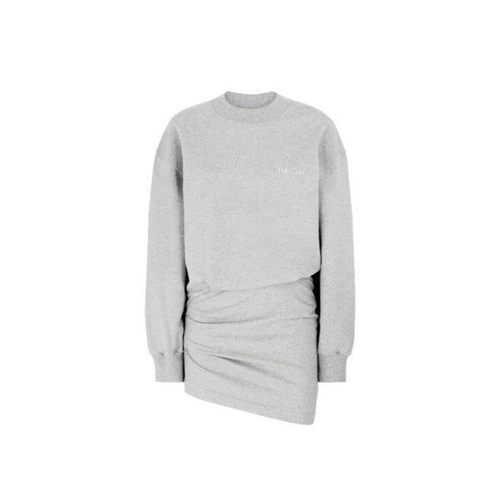Melange grey mini dress