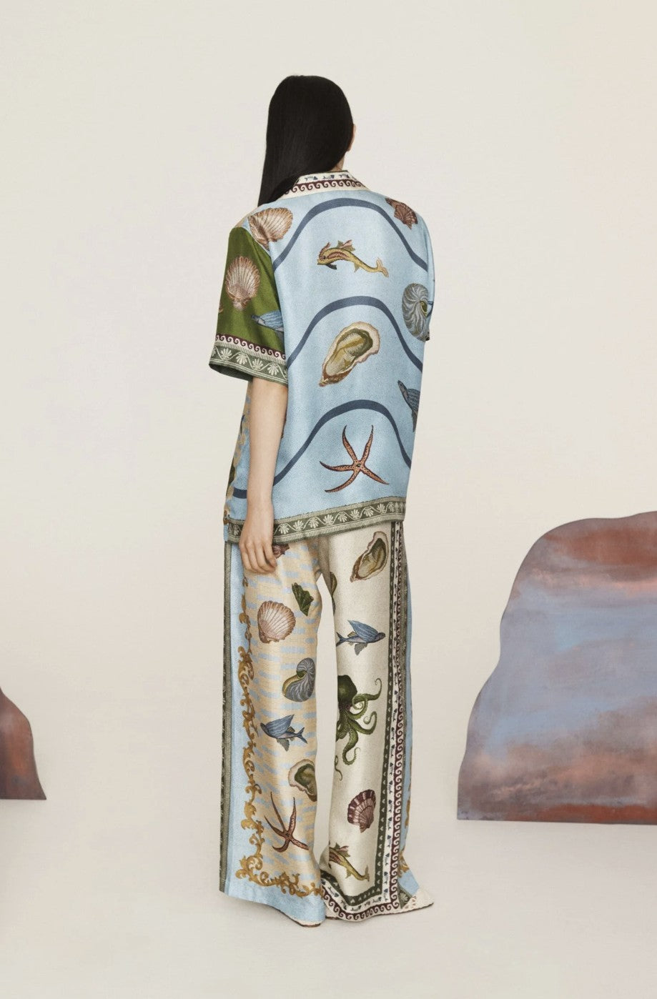 Pantalon en Soie Bath House