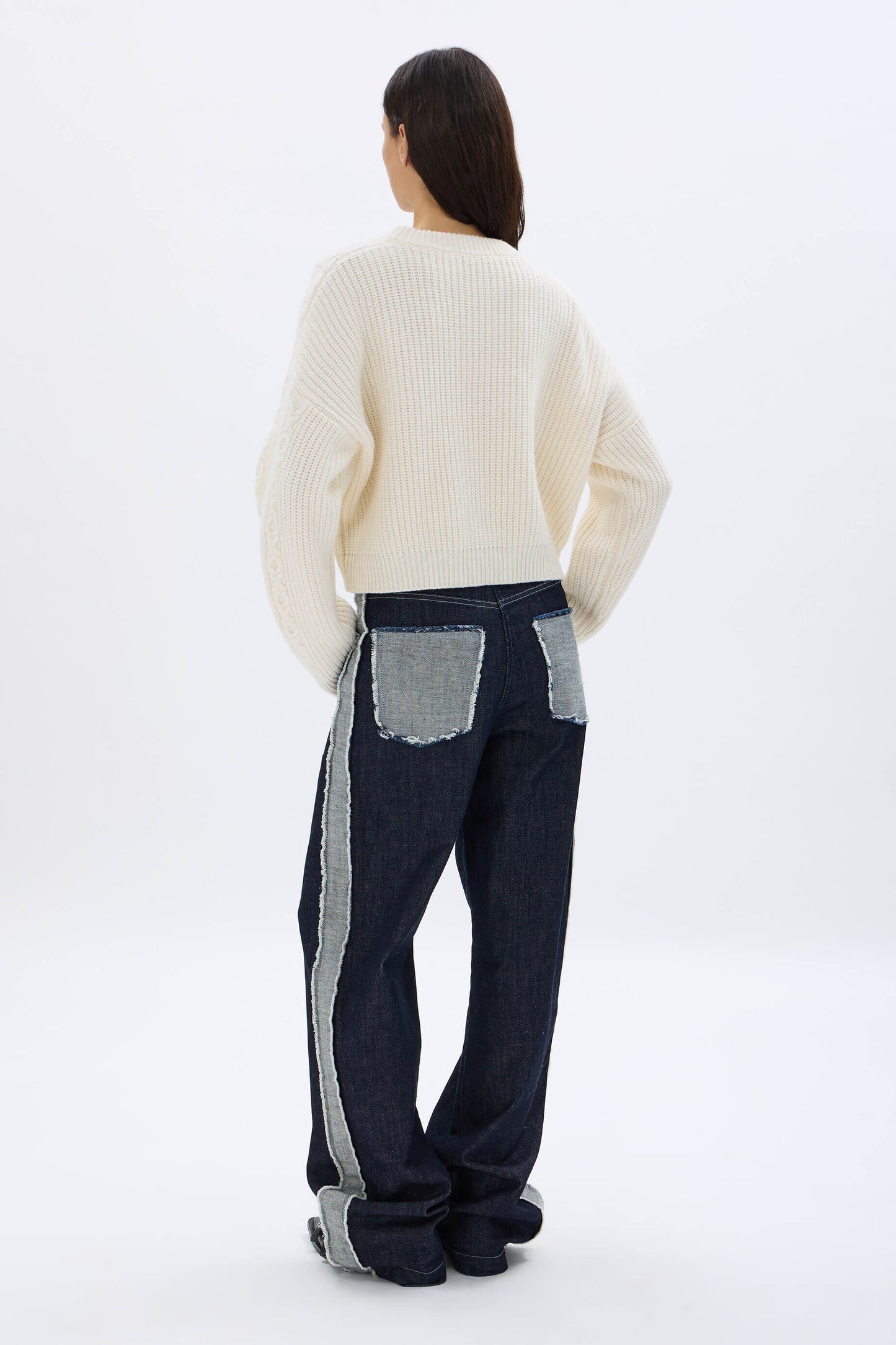Pull Torsadé Blanc