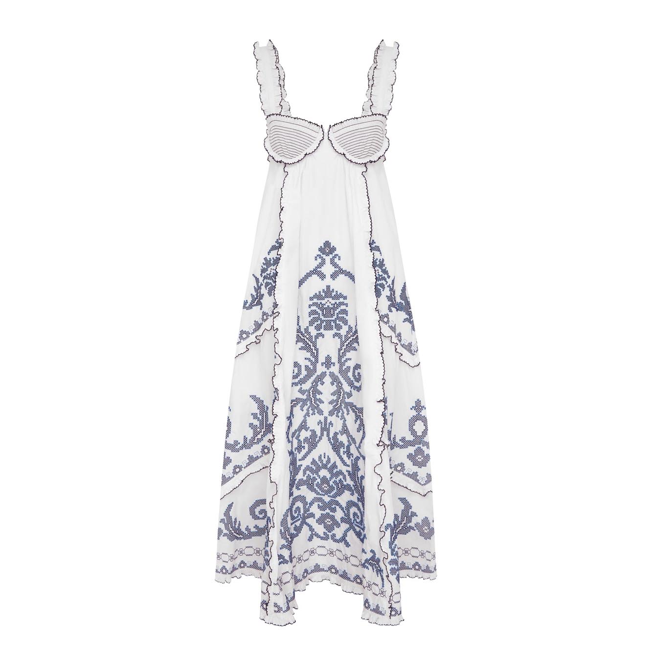 Robe Brodée Hazel Smocked