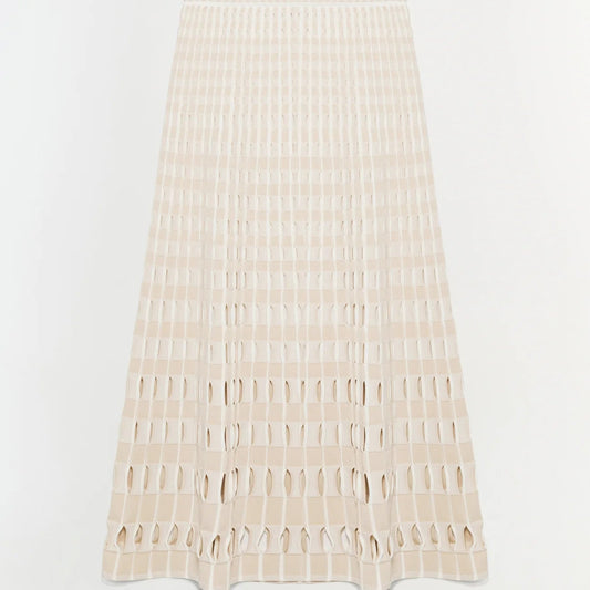 Jupe mi-longue en tricot Larken