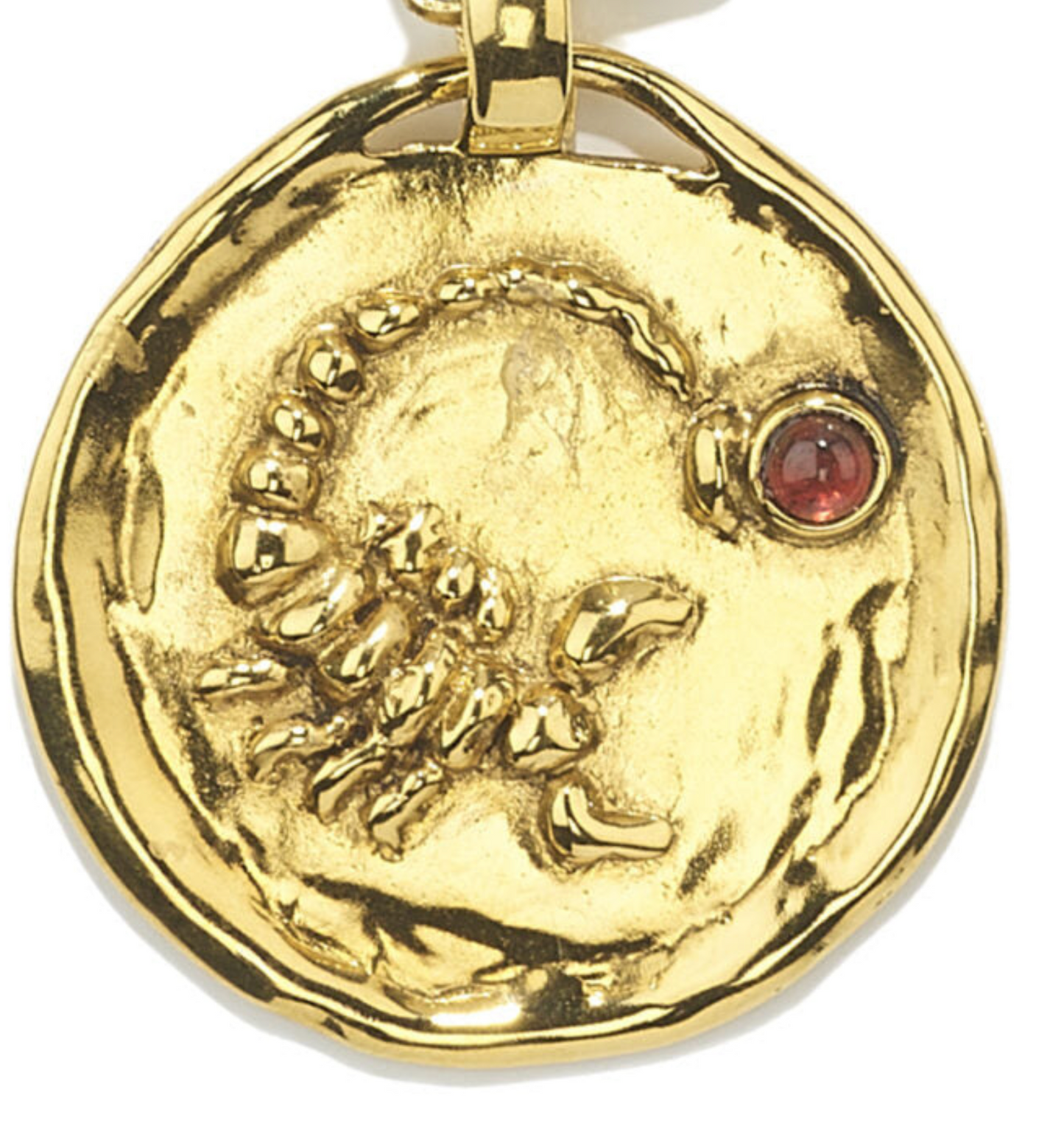 Collier Scorpion Talisman Astro Bijou trempé dans un bain d'or 24 carats