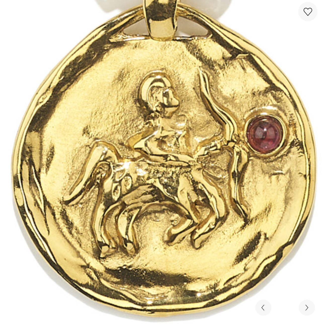 Collier Sagittaire Talisman Astro Bijou trempé dans un bain d'or 24 carats