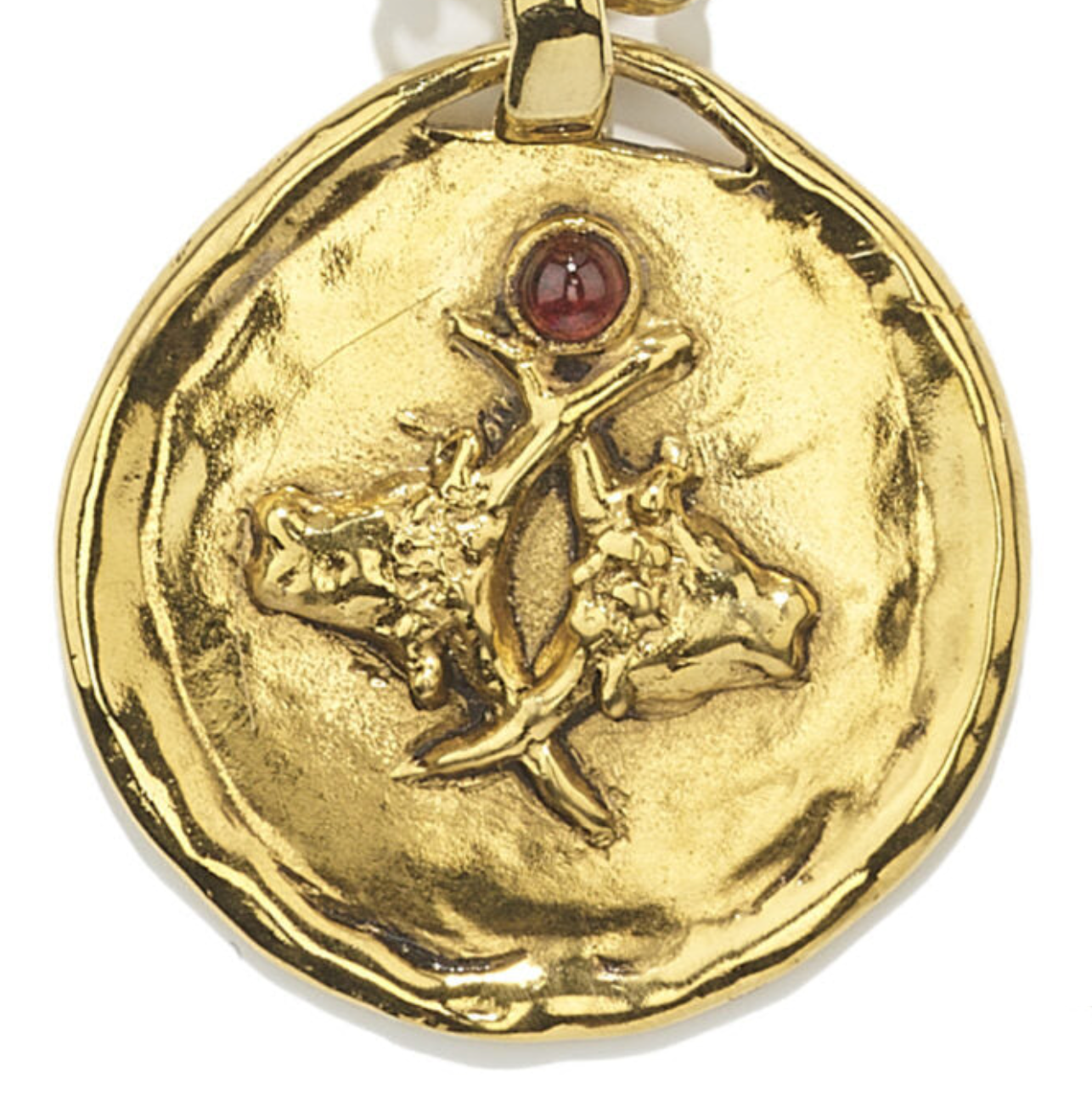 Collier Taureau Talisman Astro Bijou trempé dans un bain d'or 24 carats