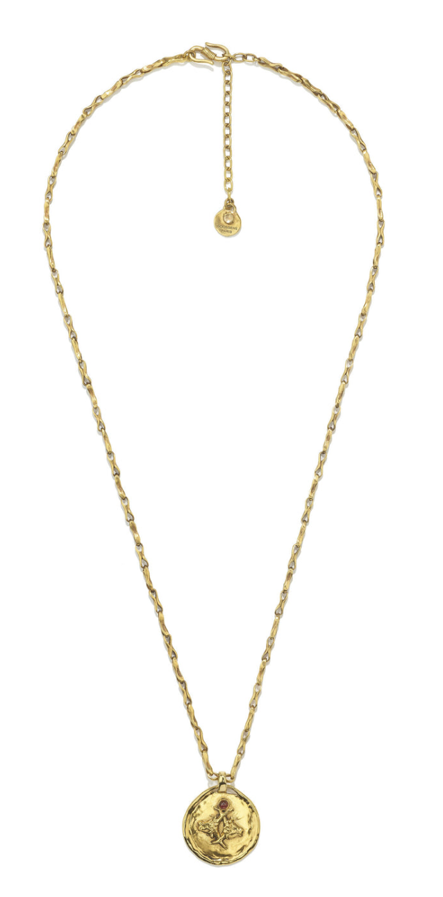 Collier Taureau Talisman Astro Bijou trempé dans un bain d'or 24 carats
