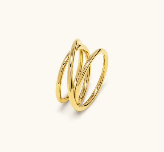 Bague Spirale Triple 2.0 Vermeil or 18 carat ou Argent 925 Alt Paris