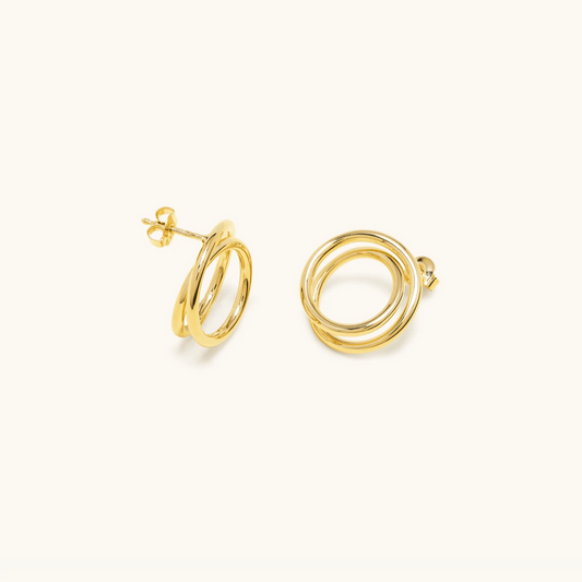 Boucle d'oreille Mini Spirale 2.0 Argent 925 ou Vermeil Or 18 carat Alt Paris