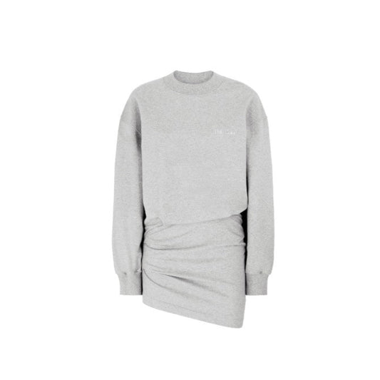 Melange grey mini dress