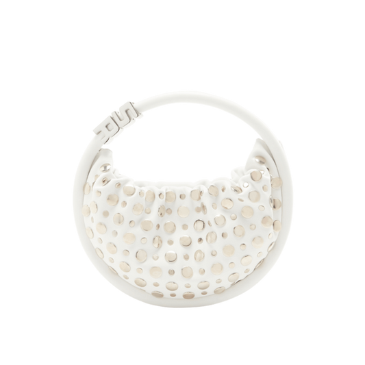 Domino PM cuir blanc Sonia Ryckiel