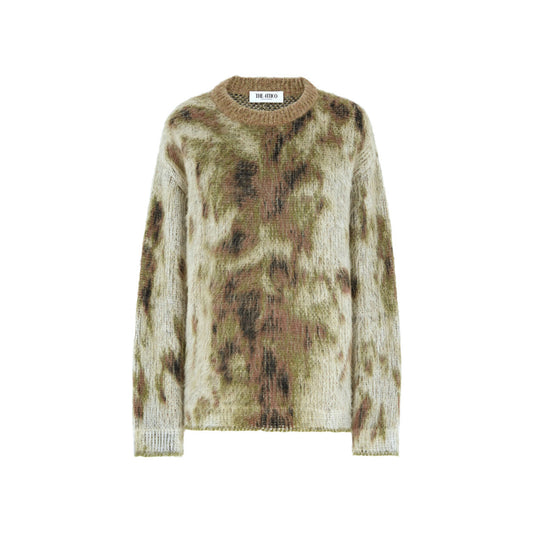 Military green sweater