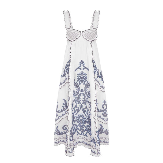 Robe Brodée Hazel Smocked