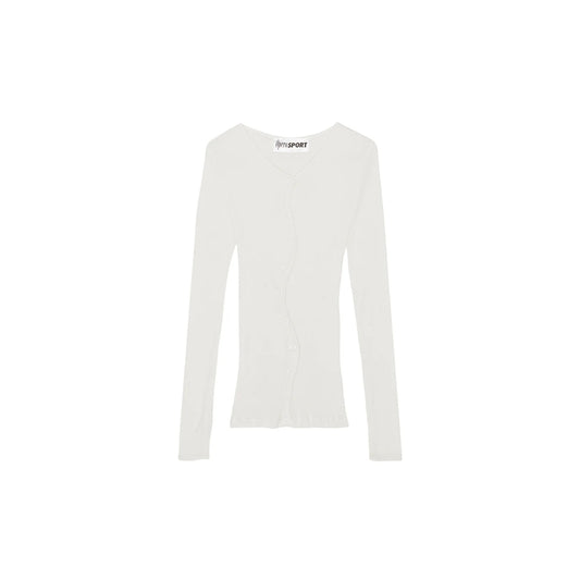 Claire Seamless Cardigan White